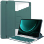 Чехол с клавиатурой для Samsung Galaxy Tab S10 FE / S9 / S9 FE Galeo Rotating (En+Ua+Ru) Dark Green