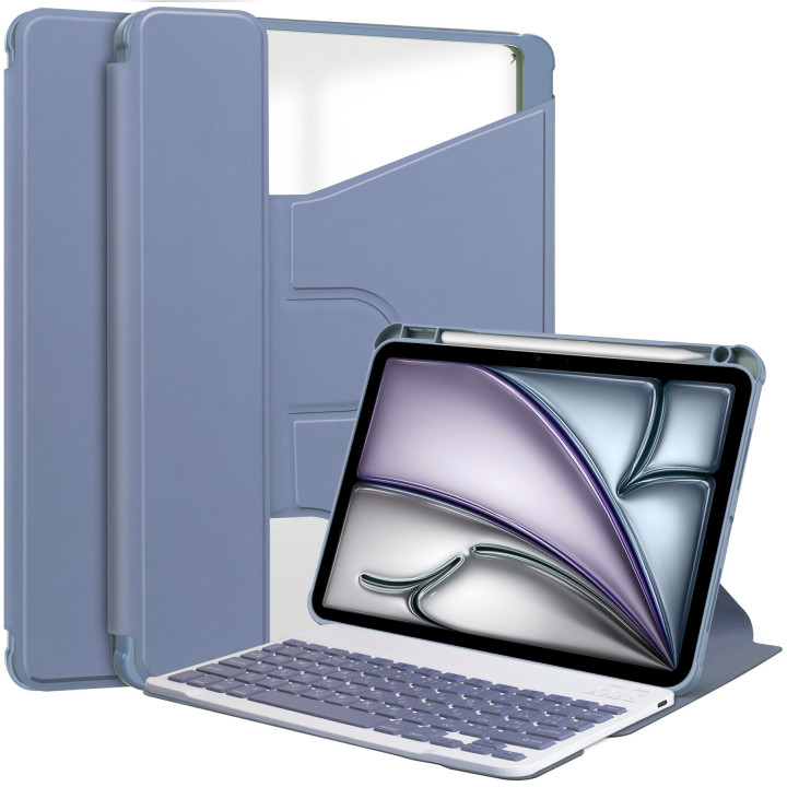 Чохол з клавіатурою для Apple iPad Air 11 (2024), Air 4/5 10.9" (2020/2022) Rotating Heather Grey