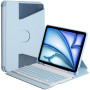 Чохол з клавіатурою для Apple iPad Air 11 (2024), Air 4/5 10.9" (2020/2022) Rotating Light Blue