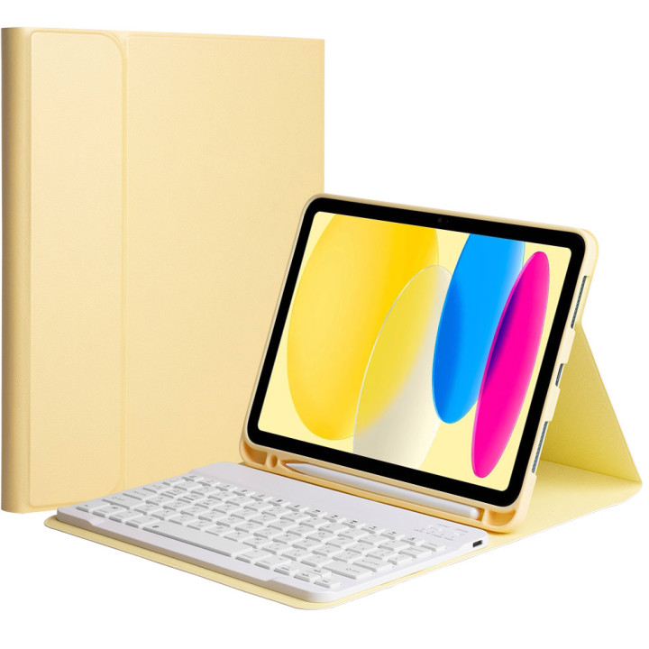 Чехол с клавиатурой для Apple iPad 11 (2025) / iPad 10 10.9" (2022) Galeo (En+Ua+Ru) Yellow