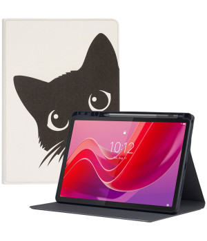 Чохол Galeo TPU Print з відсіком для стилуса для Lenovo Tab M11 TB330FU, TB330XU Black Cat
