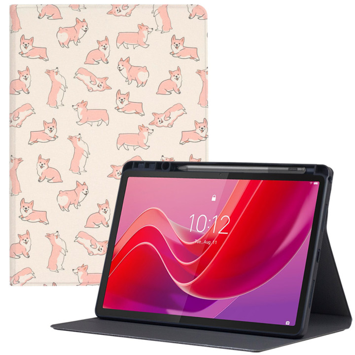 Чохол Galeo TPU Print з відсіком для стилуса для Lenovo Tab M11 TB330FU, TB330XU Corgi