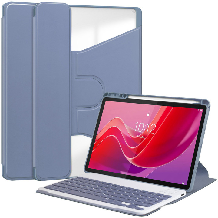 Чохол з клавіатурою для Lenovo Tab M11/K11 TB330FU, TB330XU Galeo Rotating (En+Ua+Ru) Heather Grey
