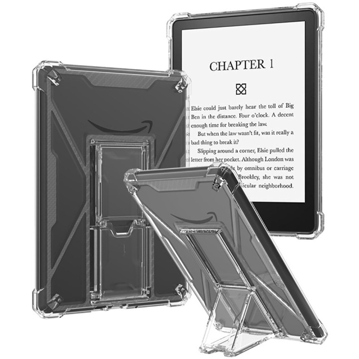 TPU чехол Galeo Anti-Shock with Stand для Amazon Kindle Paperwhite 11th Gen 6.8" Transparent