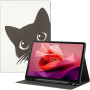 Чохол Galeo TPU Print з відсіком для стилуса для Lenovo Tab P12 12.7" TB370FU Black Cat