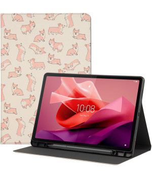 Чохол Galeo TPU Print з відсіком для стилуса для Lenovo Tab P12 12.7" TB370FU Corgi