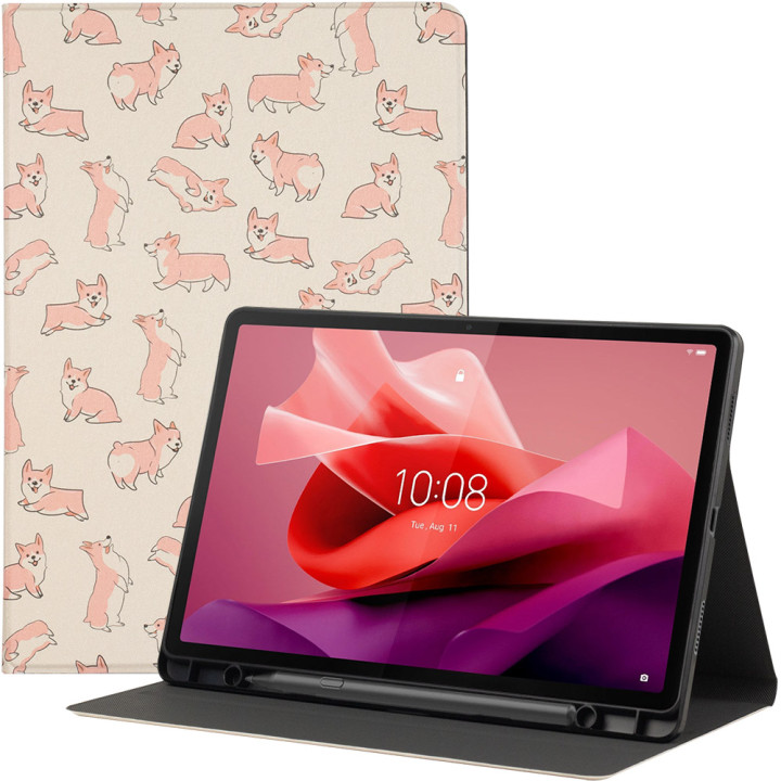 Чохол Galeo TPU Print з відсіком для стилуса для Lenovo Tab P12 12.7" TB370FU Corgi
