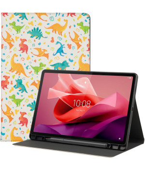 Чохол Galeo TPU Print з відсіком для стилуса для Lenovo Tab P12 12.7" TB370FU Dinos