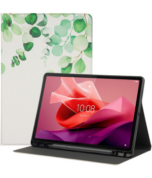 Чохол Galeo TPU Print з відсіком для стилуса для Lenovo Tab P12 12.7" TB370FU Eucalyptus