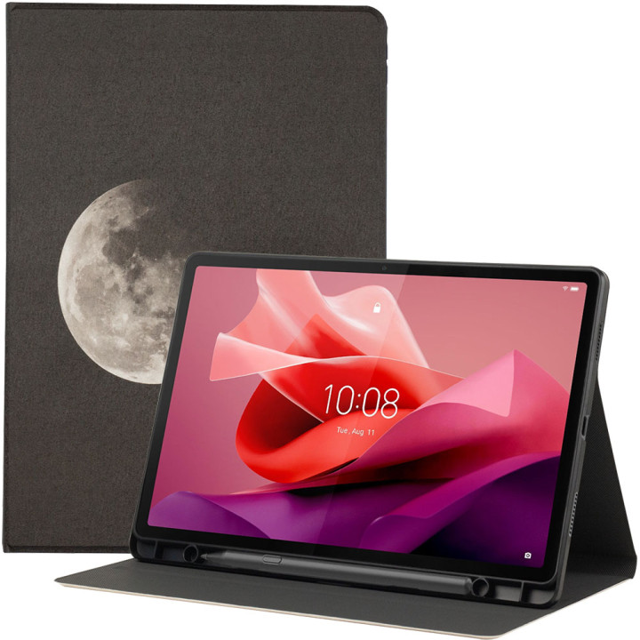 Чехол Galeo TPU Print с отделением для стилуса для Lenovo Tab P12 12.7" TB370FU Moon