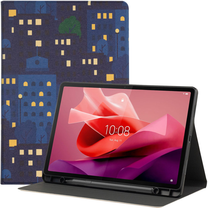 Чохол Galeo TPU Print з відсіком для стилуса для Lenovo Tab P12 12.7" TB370FU Night City