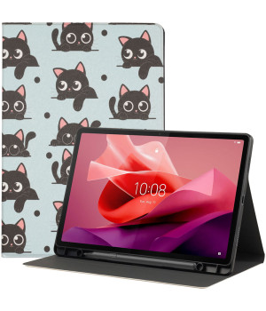 Чохол Galeo TPU Print з відсіком для стилуса для Lenovo Tab P12 12.7" TB370FU Kittens