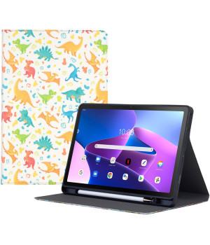 Чохол Galeo TPU Print з відсіком для стилуса для Lenovo Tab M10 Plus 3rd Gen TB128FU Dinos