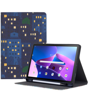 Чохол Galeo TPU Print з відсіком для стилуса для Lenovo Tab M10 Plus 3rd Gen TB128FU Night City