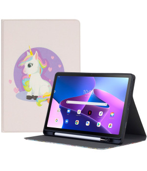 Чохол Galeo TPU Print з відсіком для стилуса для Lenovo Tab M10 Plus 3rd Gen TB128FU Unicorn