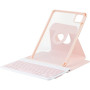 Чохол з bluetooth клавіатурою для Xaiomi Pad 6/6 Pro 11" (En+Ua+Ru) Galeo Rotating Textile Pink