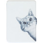 Обложка Galeo Slimline Print для Amazon Kindle Paperwhite Funny Cat White