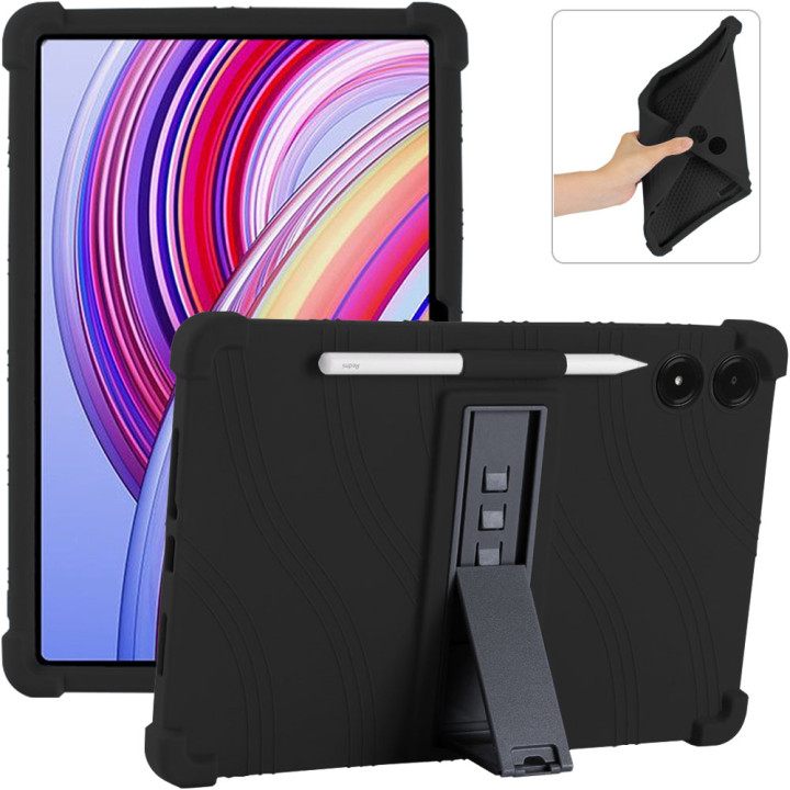 Силіконовий чохол з підставкою Galeo для Xiaomi Redmi Pad Pro 12.1" / Poco Pad Black