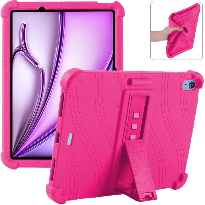 Силиконовый чехол c подставкой для Apple iPad Air 11 2025/2024 (M3/M2) Hotpink