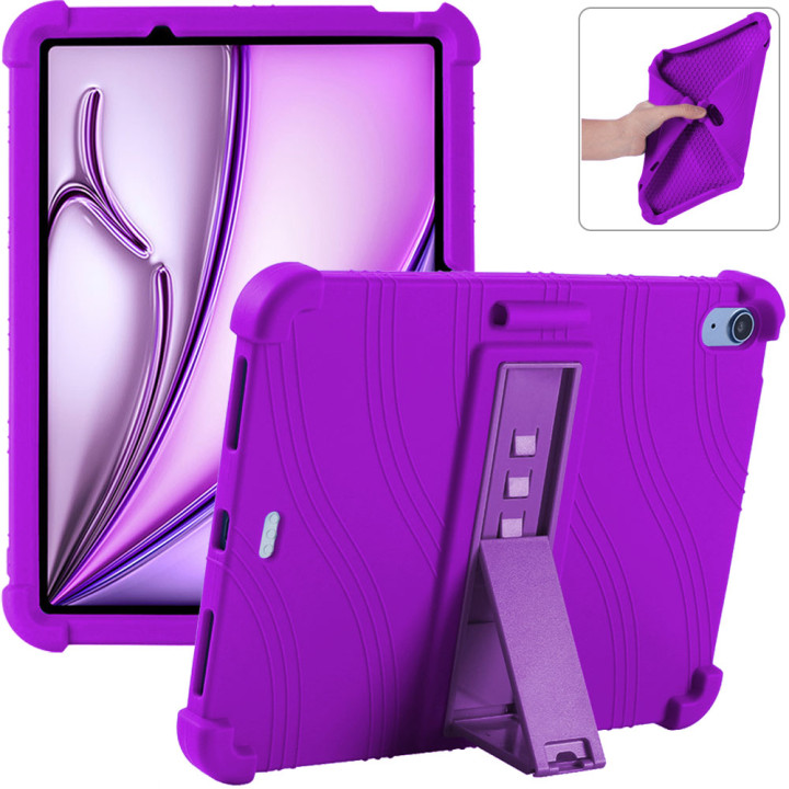 Силиконовый чехол c подставкой для Apple iPad Air 11 2025/2024 (M3/M2) Purple