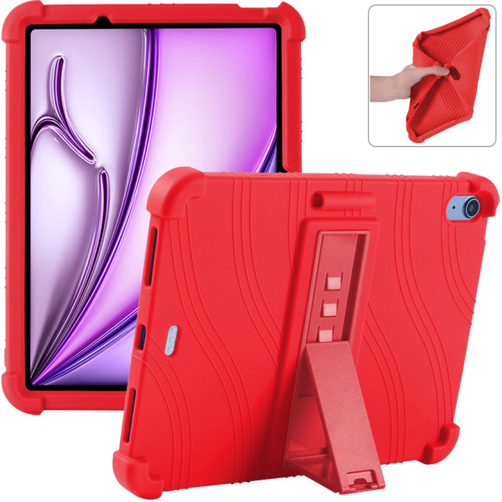 Силиконовый чехол c подставкой для Apple iPad Air 11 2025/2024 (M3/M2) Red