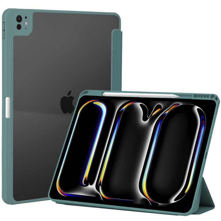 Чохол Galeo Hybrid Case with Pencil Holder для Apple iPad Pro 13 M4 (2024) Dark Green