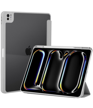 Чохол Galeo Hybrid Case with Pencil Holder для Apple iPad Pro 13 M4 (2024) Grey