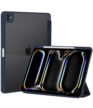 Чохол Galeo Hybrid Case with Pencil Holder для Apple iPad Pro 13 M4 (2024) Navy Blue