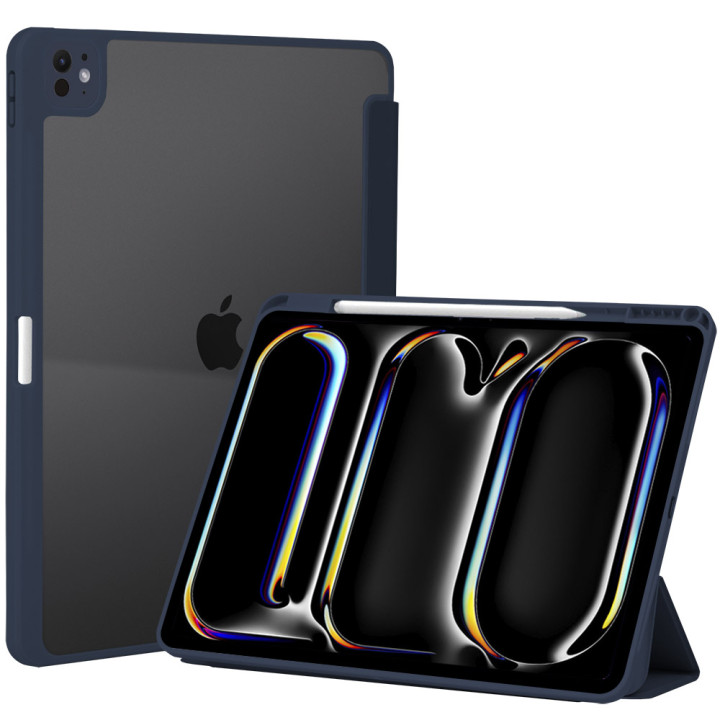 Чехол Galeo Hybrid Case with Pencil Holder для Apple iPad Pro 13 M4 (2024) Navy Blue