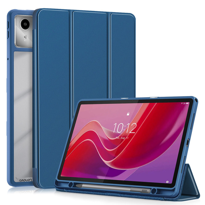 Чехол с отделением для стилуса Galeo Hybrid для Lenovo Tab M11 / Xiaoxin Pad 2024 Blue