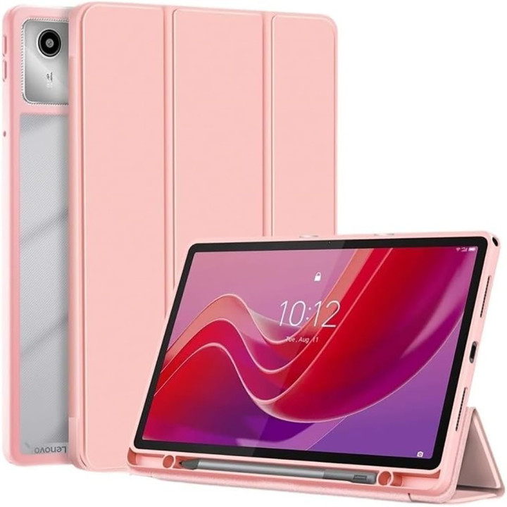 Чехол с отделением для стилуса Galeo Hybrid для Lenovo Tab M11 / Xiaoxin Pad 2024 Pink