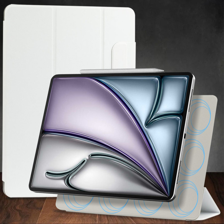 Чохол Galeo Magnetic Buckle Series для iPad Air 13 (2024) / iPad Pro 12.9 (2018) White