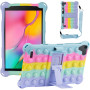 Силиконовый чехол Galeo Pop It для Samsung Galaxy Tab A 8.0 SM-T290, SM-T295 Rainbow Light Blue