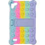 Силиконовый чехол Galeo Pop It для Samsung Galaxy Tab A 8.0 SM-T290, SM-T295 Rainbow Light Blue
