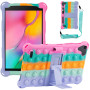 Силіконовыий чохол Galeo Pop It для Samsung Galaxy Tab A 8.0 SM-T290, SM-T295 Rainbow Pink