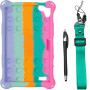 Силіконовыий чохол Galeo Pop It для Samsung Galaxy Tab A 8.0 SM-T290, SM-T295 Rainbow Pink
