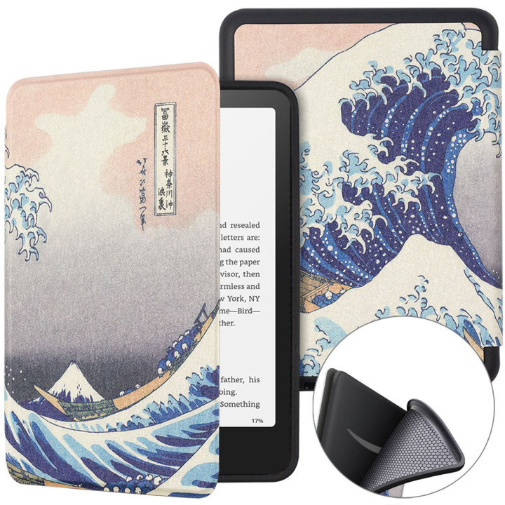 Чехол TPU Print для Amazon Kindle Paperwhite 12th Gen 7" (2024) / Kindle Colorsoft Great Wave