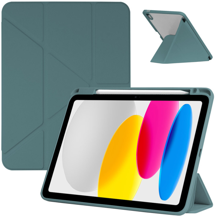 Чехол Galeo Hybrid Y-Type with Pencil Holder для Apple iPad 11 (2025) / iPad 10 (2022) Dark Green