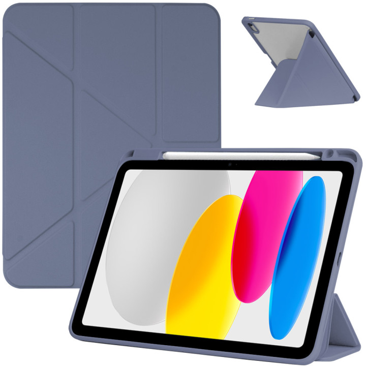 Чехол Galeo Hybrid Y-Type with Pencil Holder для Apple iPad 11 (2025) / iPad 10 (2022) Heather Grey
