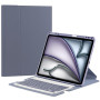 Чехол с клавиатурой для Apple iPad Air 13 (2024), iPad Pro 12.9" (2018-2022) Rotating Heather Grey