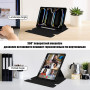 Чохол з клавіатурою для Apple iPad Pro 13 (2024) Galeo Rotating (En+Ua+Ru) Black