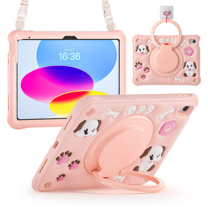Детский противоударный чехол для Apple iPad 11 (2025) / iPad 10 10.9" (2022) Galeo Cute Animals Dog