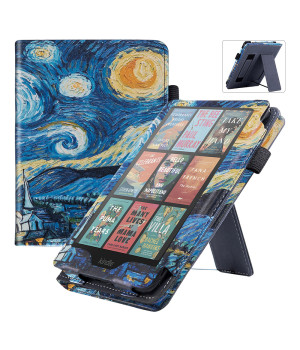 Чохол Vertical Leather Stand для Amazon Kindle Paperwhite 12th Gen / Colorsoft 7.0" Van Gogh