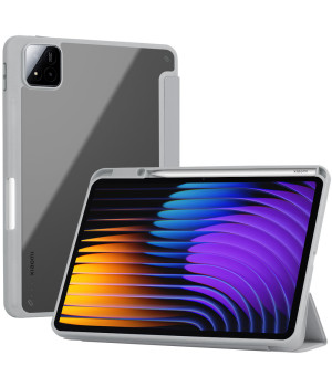 Чехол Galeo Hybrid Case with Stylus Holder для Xiaomi Pad 7 / Pad 7 Pro 11.2" Grey