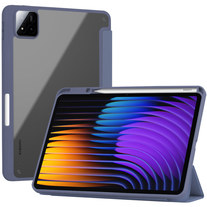 Чехол Galeo Hybrid Case with Stylus Holder для Xiaomi Pad 7 / Pad 7 Pro 11.2" Heather Grey