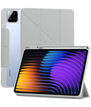 Чехол Galeo Hybrid Origami with Stylus Holder для Xiaomi Pad 7 / Pad 7 Pro 11.2" Grey