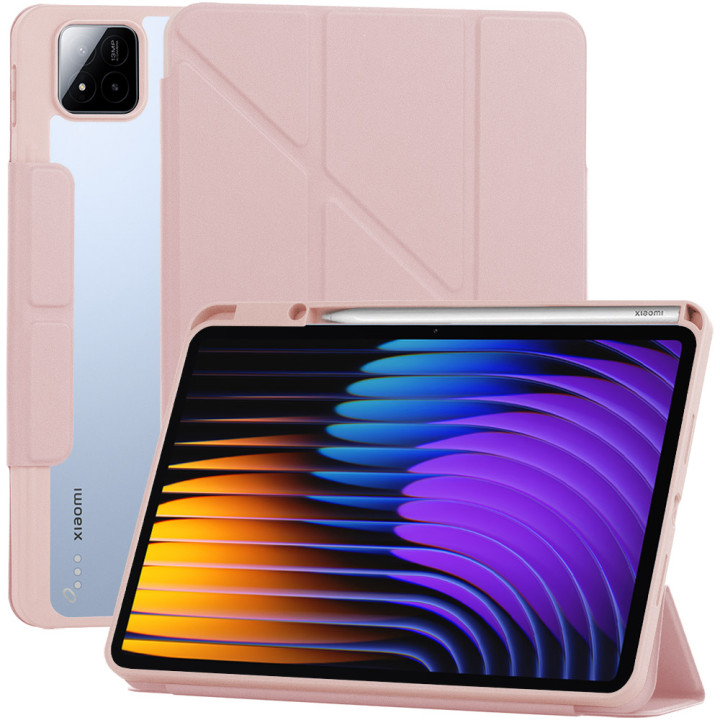 Чехол Galeo Hybrid Origami with Stylus Holder для Xiaomi Pad 7 / Pad 7 Pro 11.2" Powder Pink