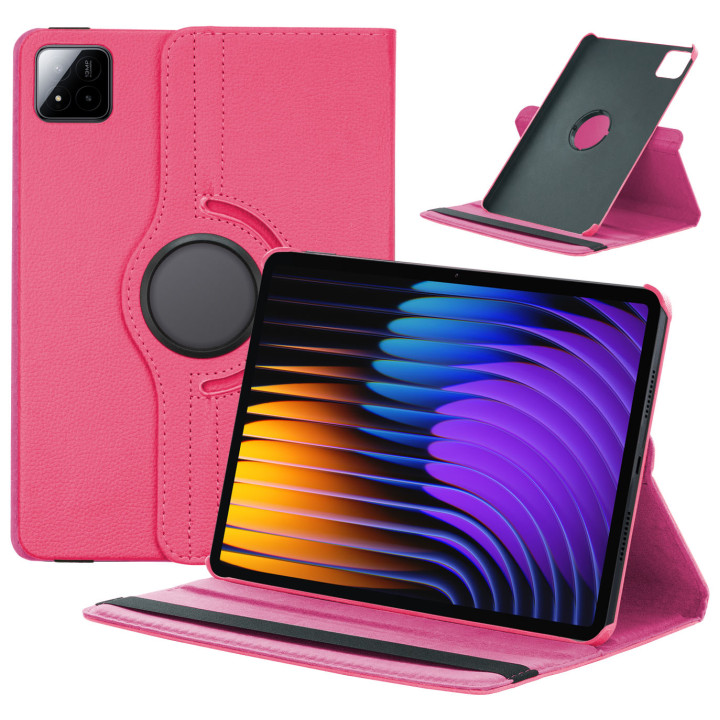 Поворотний чохол Galeo для Xiaomi Pad 7 / Pad 7 Pro 11.2" Hotpink