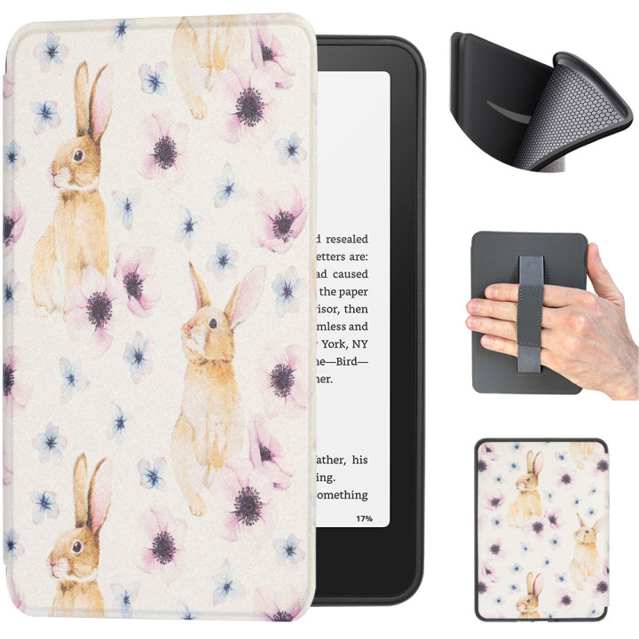 Чохол Galeo TPU with Handstrap для Amazon Kindle Paperwhite 12th Gen / Kindle Colorsoft Bunny 