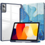 Чехол Galeo Hybrid Case with Stylus Holder для Xiaomi Redmi Pad SE 11" Blue Marble